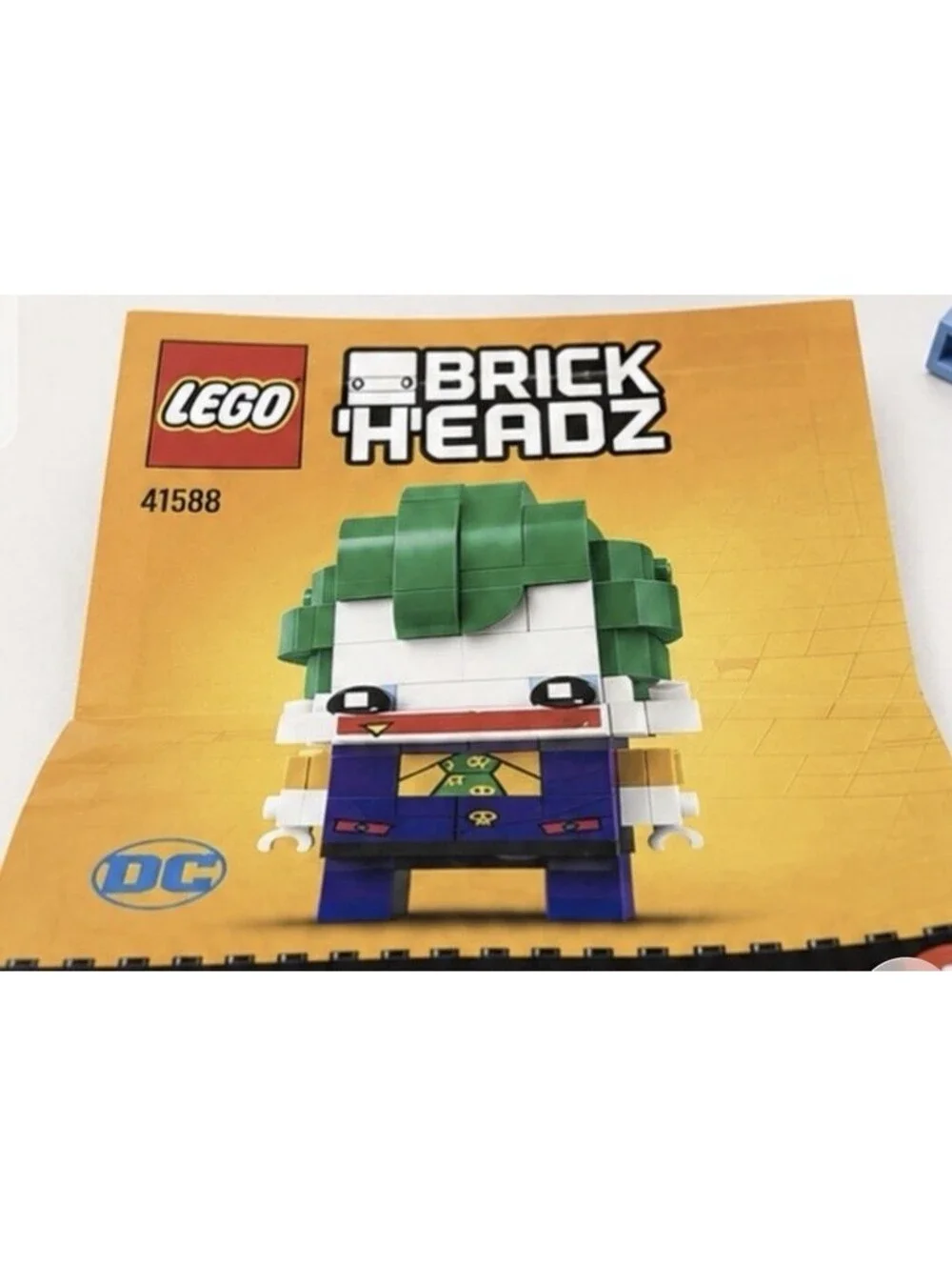 LEGO BrickHeadz The Joker #4 41588 Complete w/ Instructions Retired DC Batman